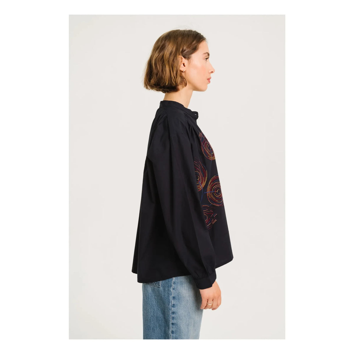 Sacrécoeur - Blusa Ella Broderies | Azul