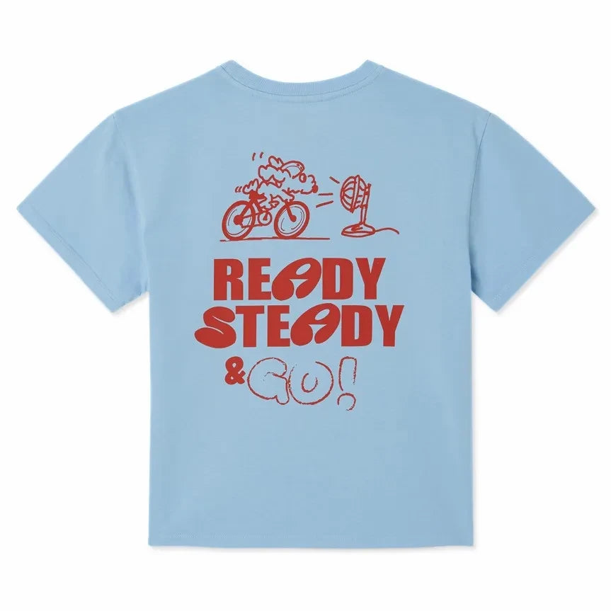 American Vintage - Fizvalley Ready Steady Camiseta | Azul claro