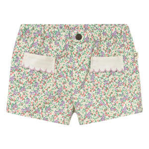 Cozmo - Pantalones cortos con estampado floral rosa | Crudo
