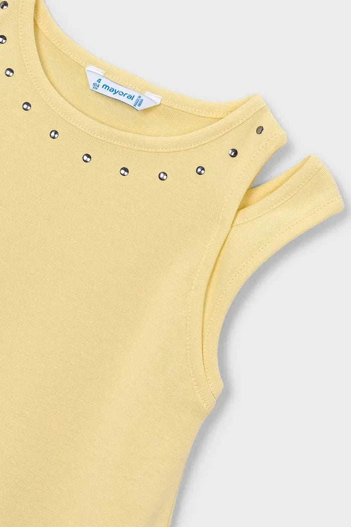 Vestido de algodón para niña Mayoral