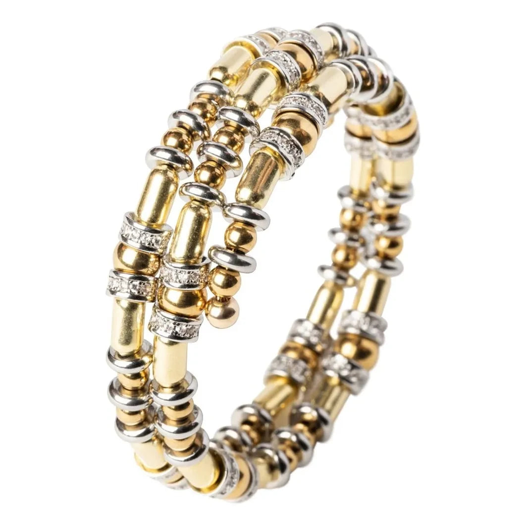Sigal - Pulsera de disco | Oro/Plata