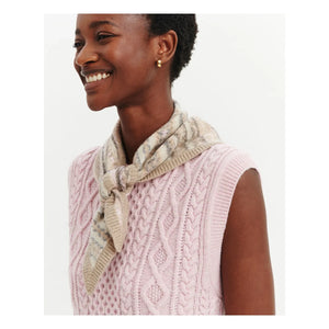 Bompard - Fair Isle Kaşmir Üçgen Atkı