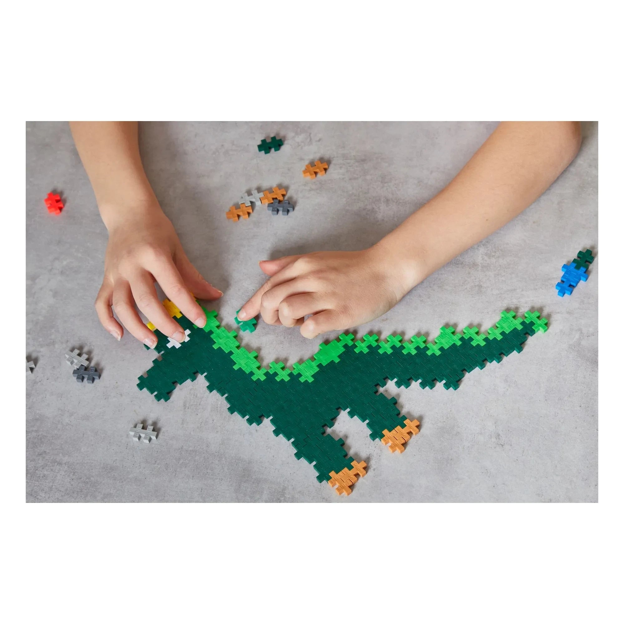Plus-Plus - Set de exploración de dinosaurios - 600 piezas
