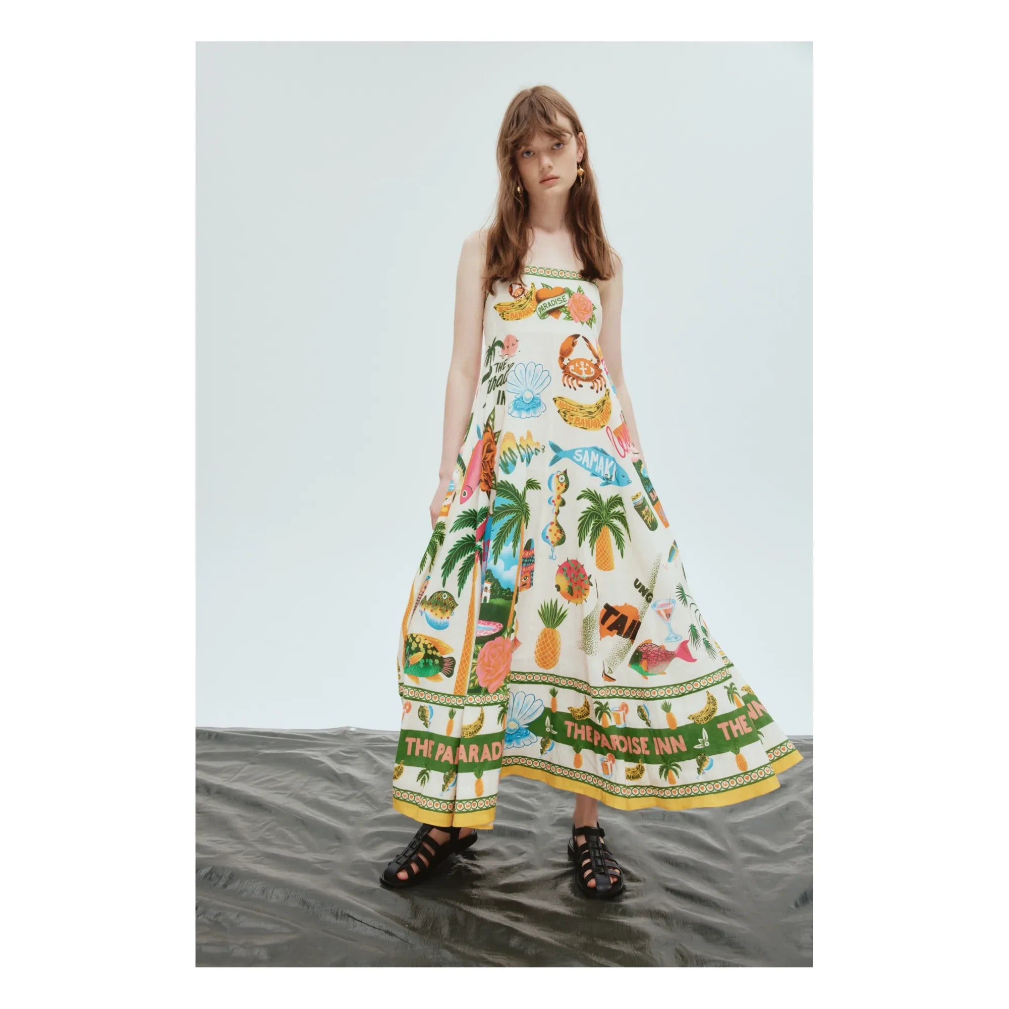 Alémais - Vestido de Lino Paradiso | Crudo