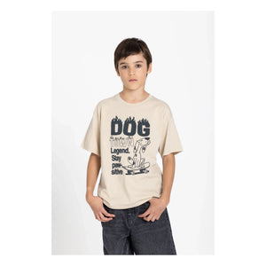 Hundred Pieces - Camiseta de algodón orgánico Finn | Beige
