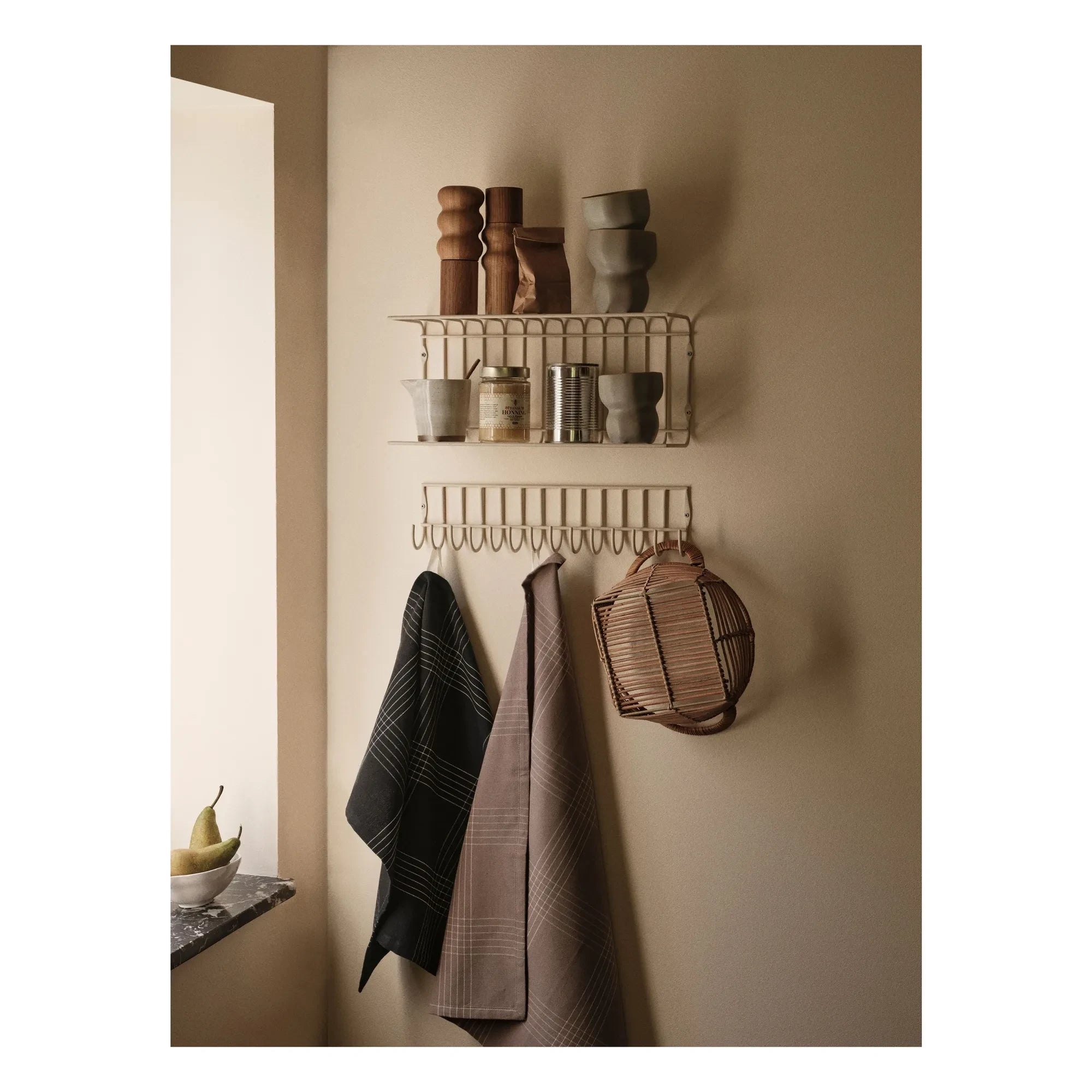 Broste Copenhagen - Paños de cocina Rud - Juego de 2 | Gris