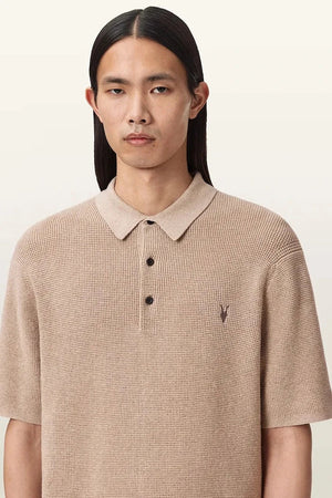 AllSaints polo de hombre de mezcla de lana ASPEN