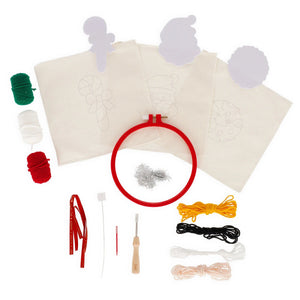 Legami - Kit creativo para decoraciones navideñas colgantes - Kit de punch needle