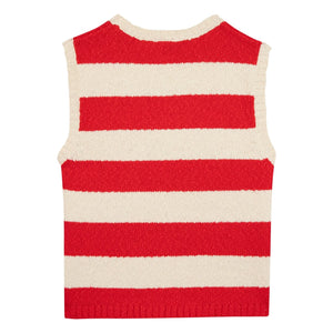 Bonton - Camiseta de tirantes a rayas Next Mesh | Bermellón