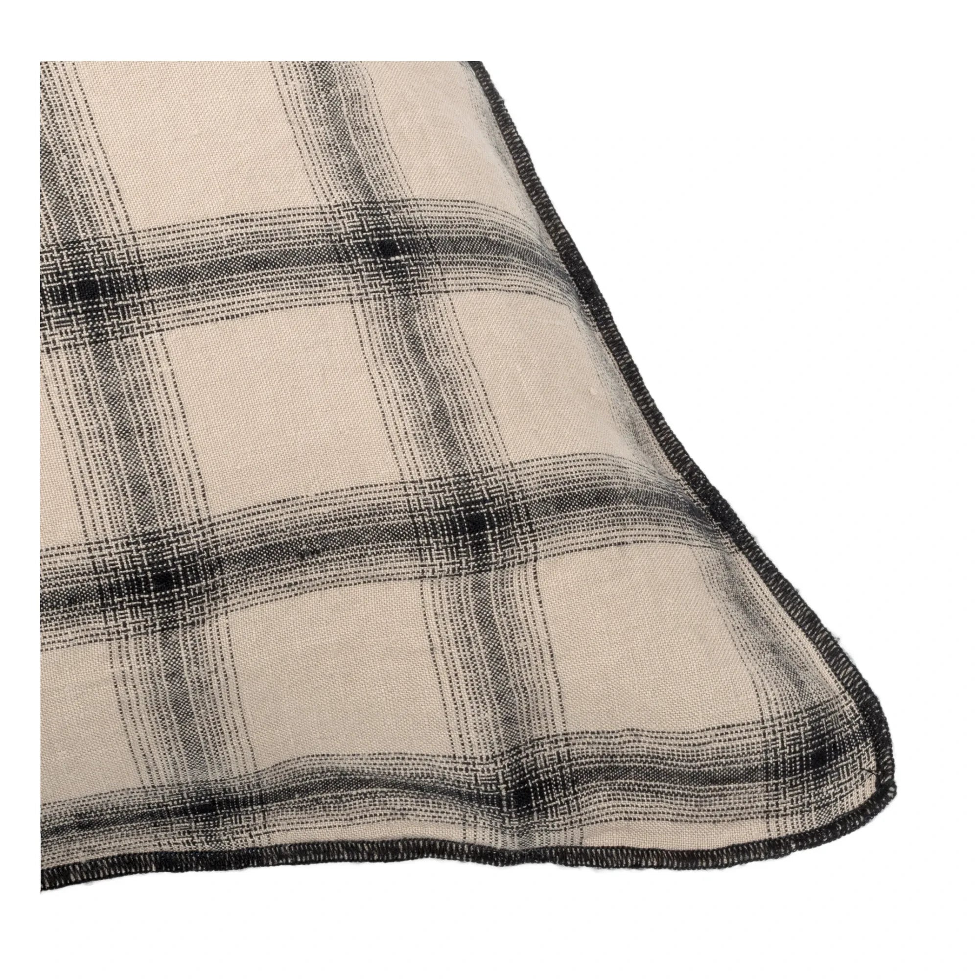 Le Monde Sauvage - Funda de almohada de lino lavado Highlands | Rosa beige