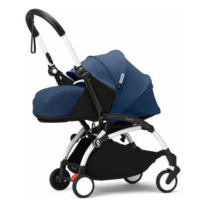 Stokke® - Cochecito YOYO³ 0+ para recién nacidos Chasis blanco | Azul Air France