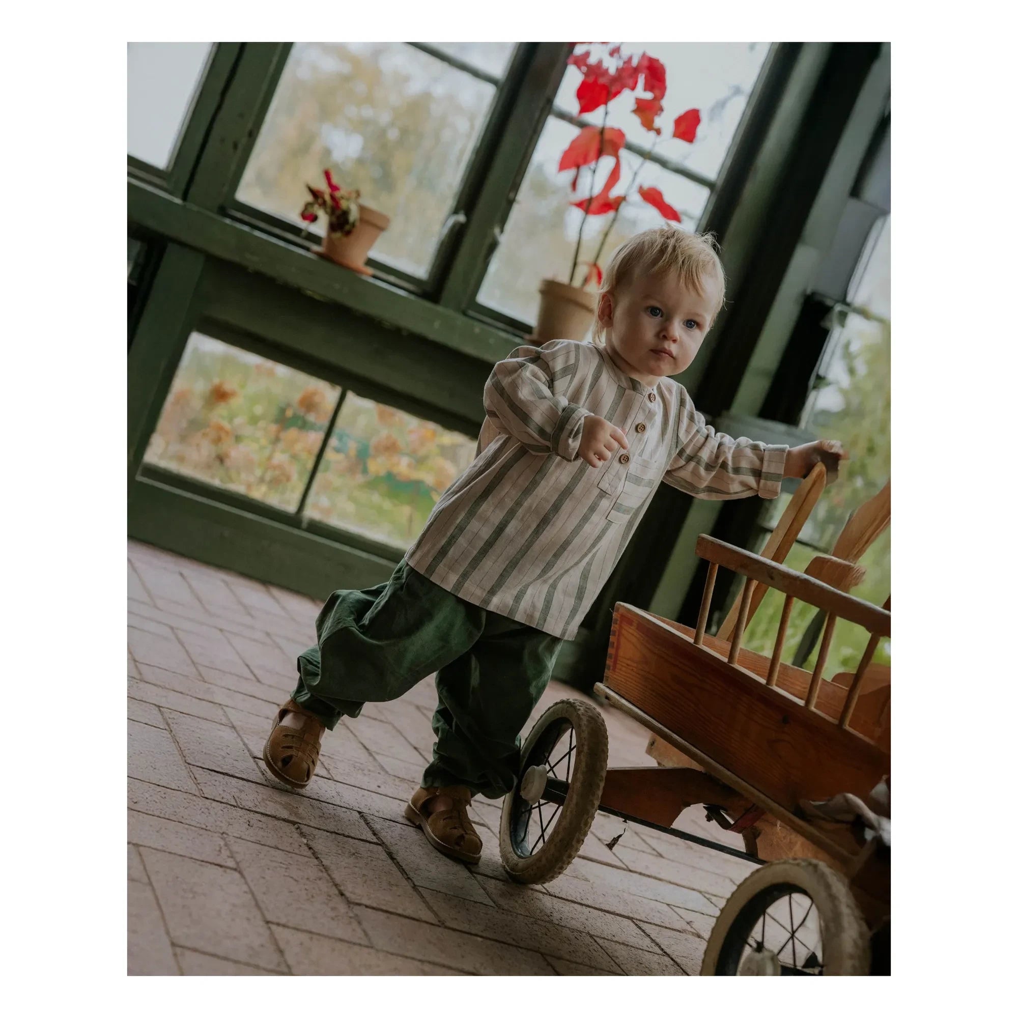 Fliink - Kurta de lino a rayas