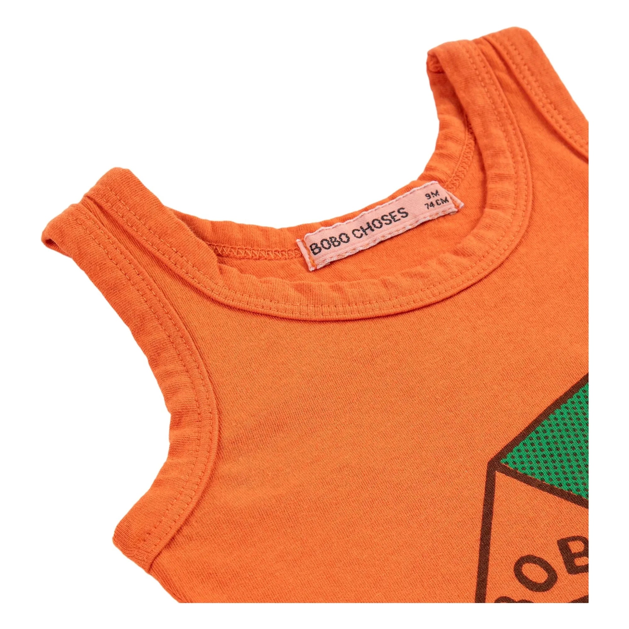 Bobo Choses - Camiseta sin mangas de algodón orgánico | Naranja