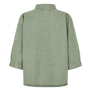 Lollys Laundry - Camisa de algodón Bono | Caqui
