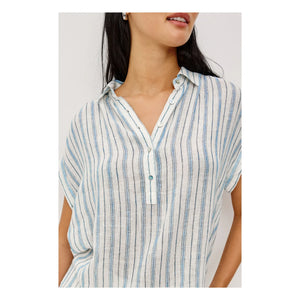Rails - Blusa de rayas de la Toscana | Azul claro