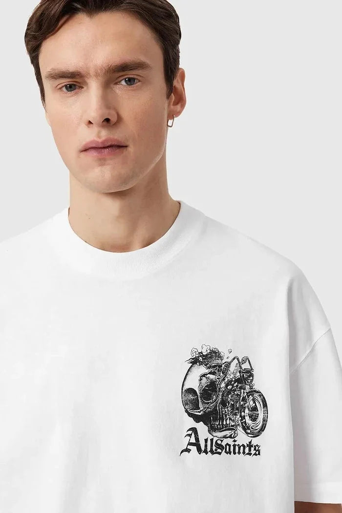 Camiseta de algodón AllSaints PANHEAD