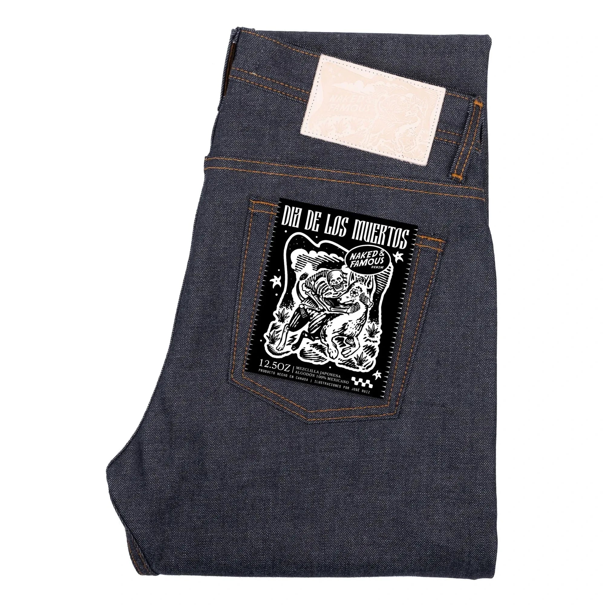 Naked & Famous - Vaquero Weird Guy Día de Muertos Selvedge | Índigo