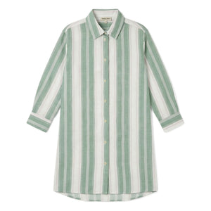 Smallable Kid - Vestido camisero de rayas Leya | Verde Menta