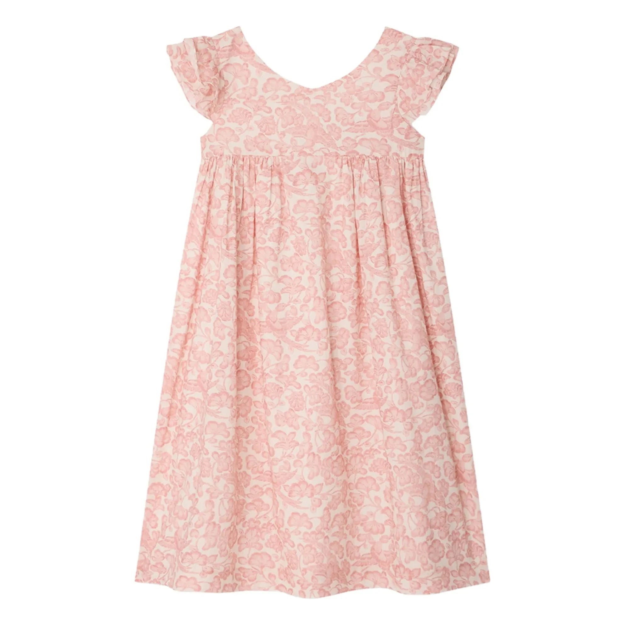Bonpoint - Vestido Galantine Fleurie | Rosa empolvado