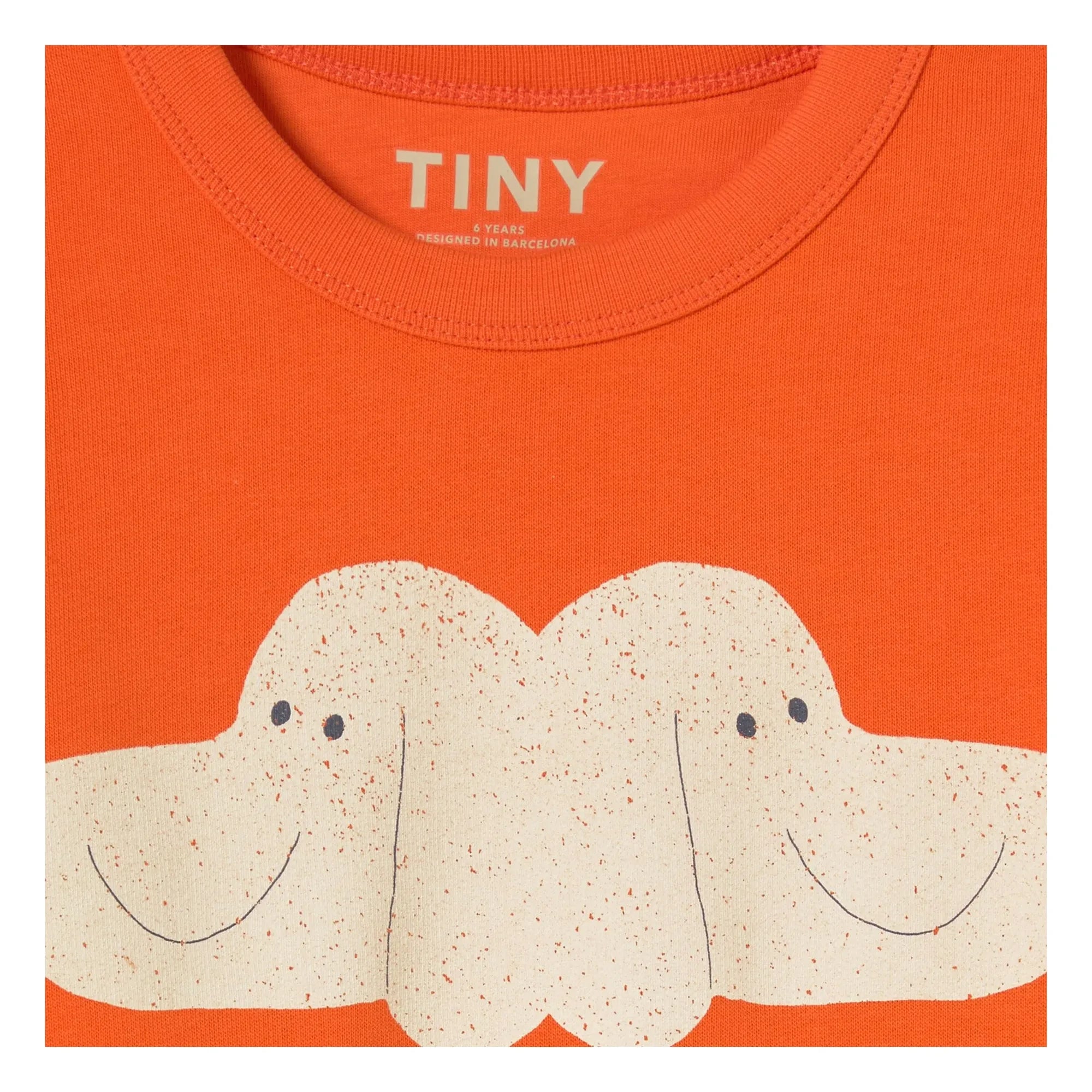 Tinycottons - Dogs Tiny & Tiny Sudadera de Algodón Orgánico | Naranja