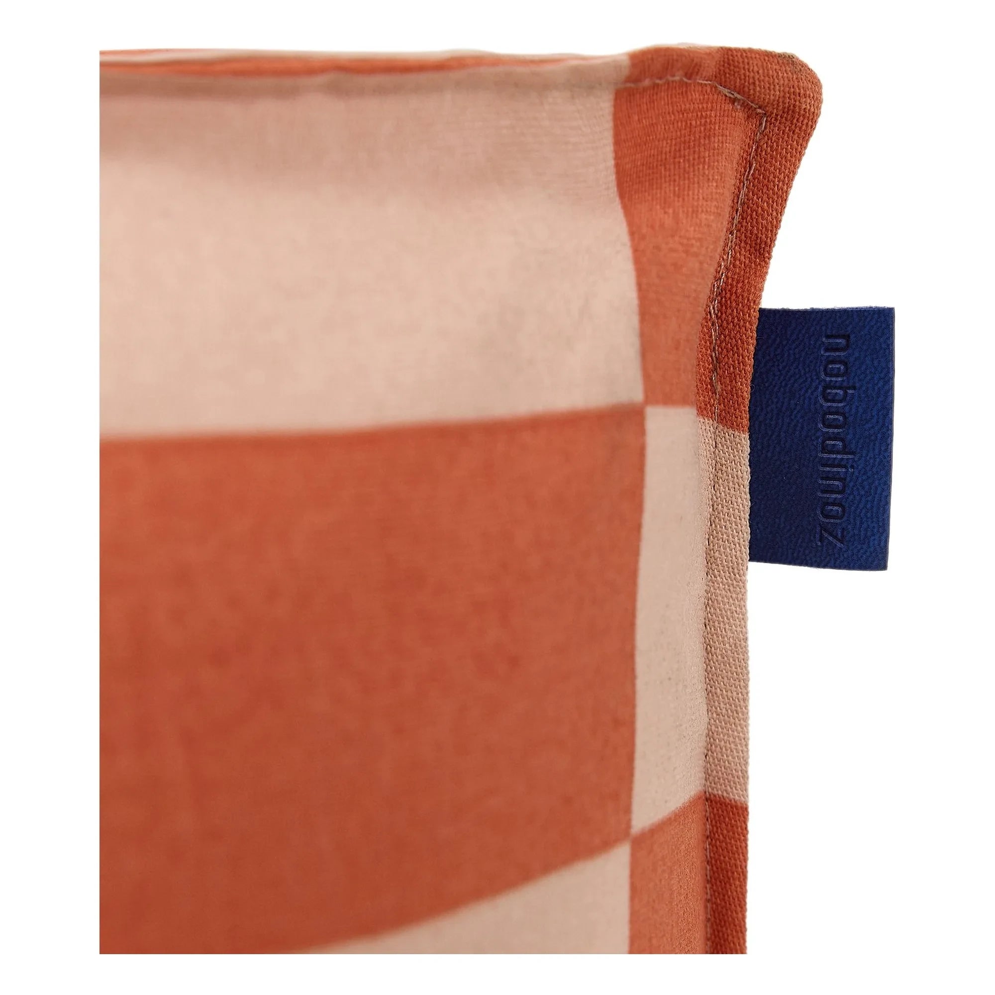 Nobodinoz - Puf largo de exterior Matteo Tiles | Naranja