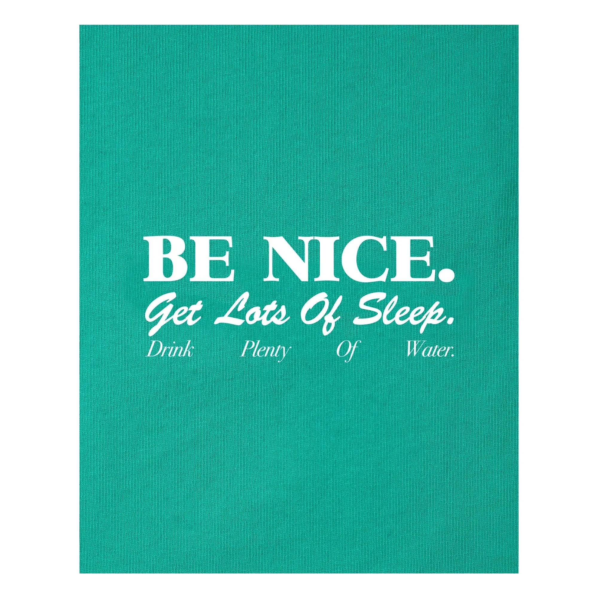 Sporty & Rich - Be Nice T-shirt Geri dönüştürülmüş pamuk | Turkuaz