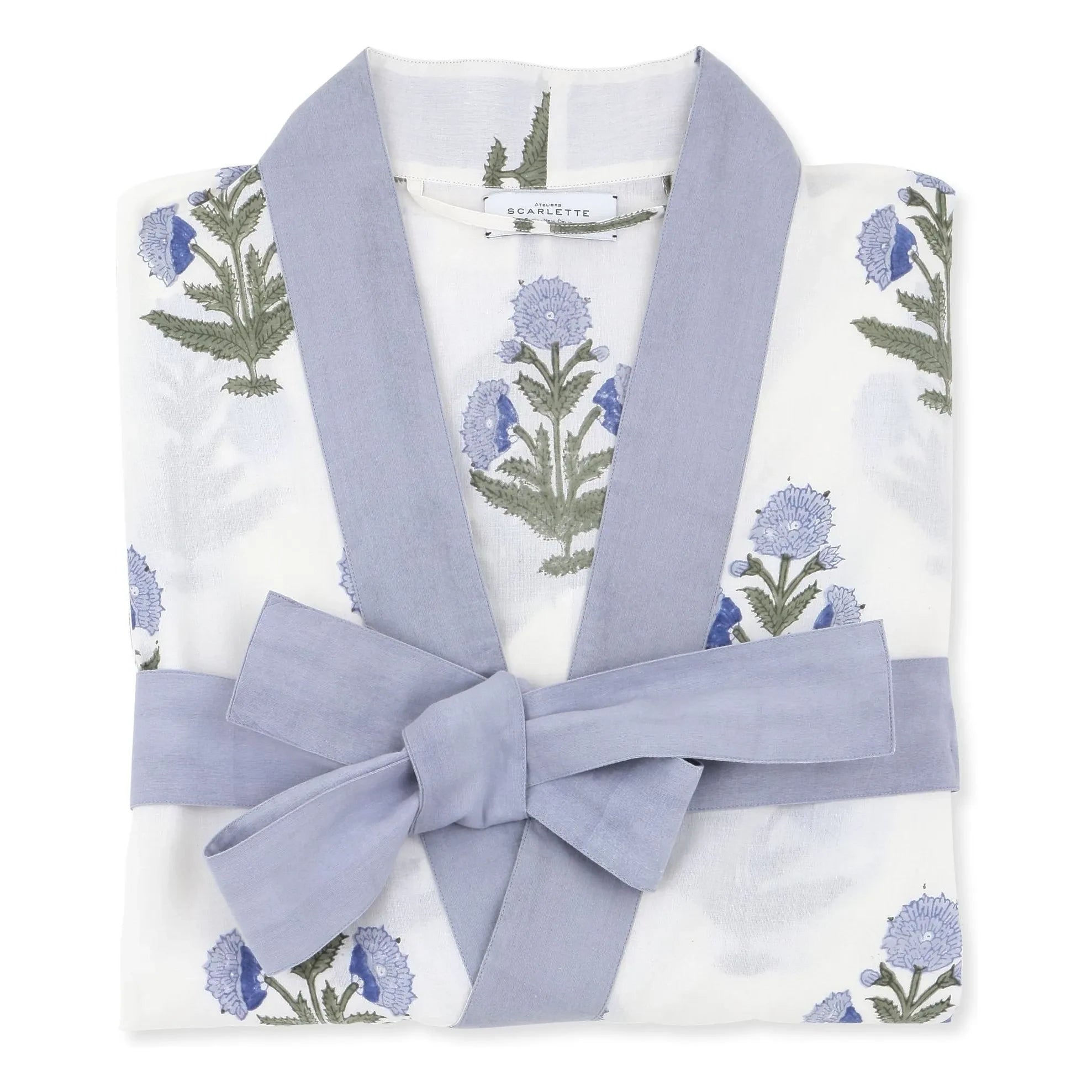 Scarlette Ateliers - Kimono blanco con estampado de amapolas Clark