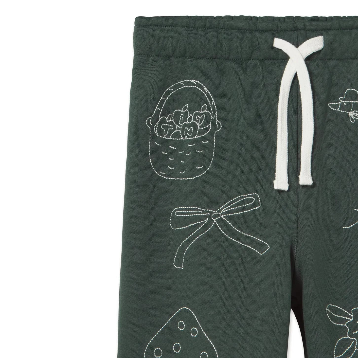 Tinycottons - Organik Pamuk Mantar Jogger Pantolon | Yeşil