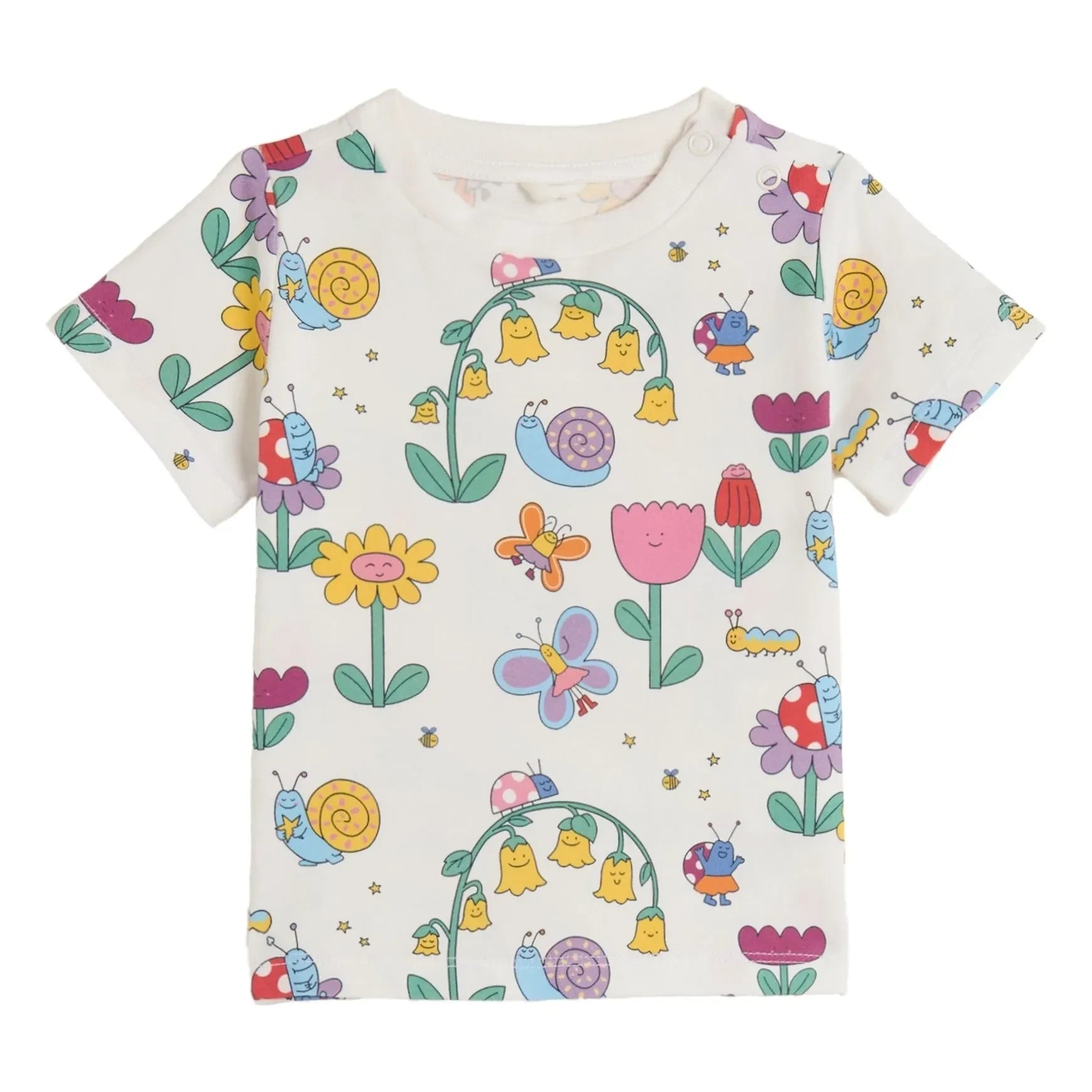 Stella McCartney Kids - Camiseta de algodón orgánico | Marfil