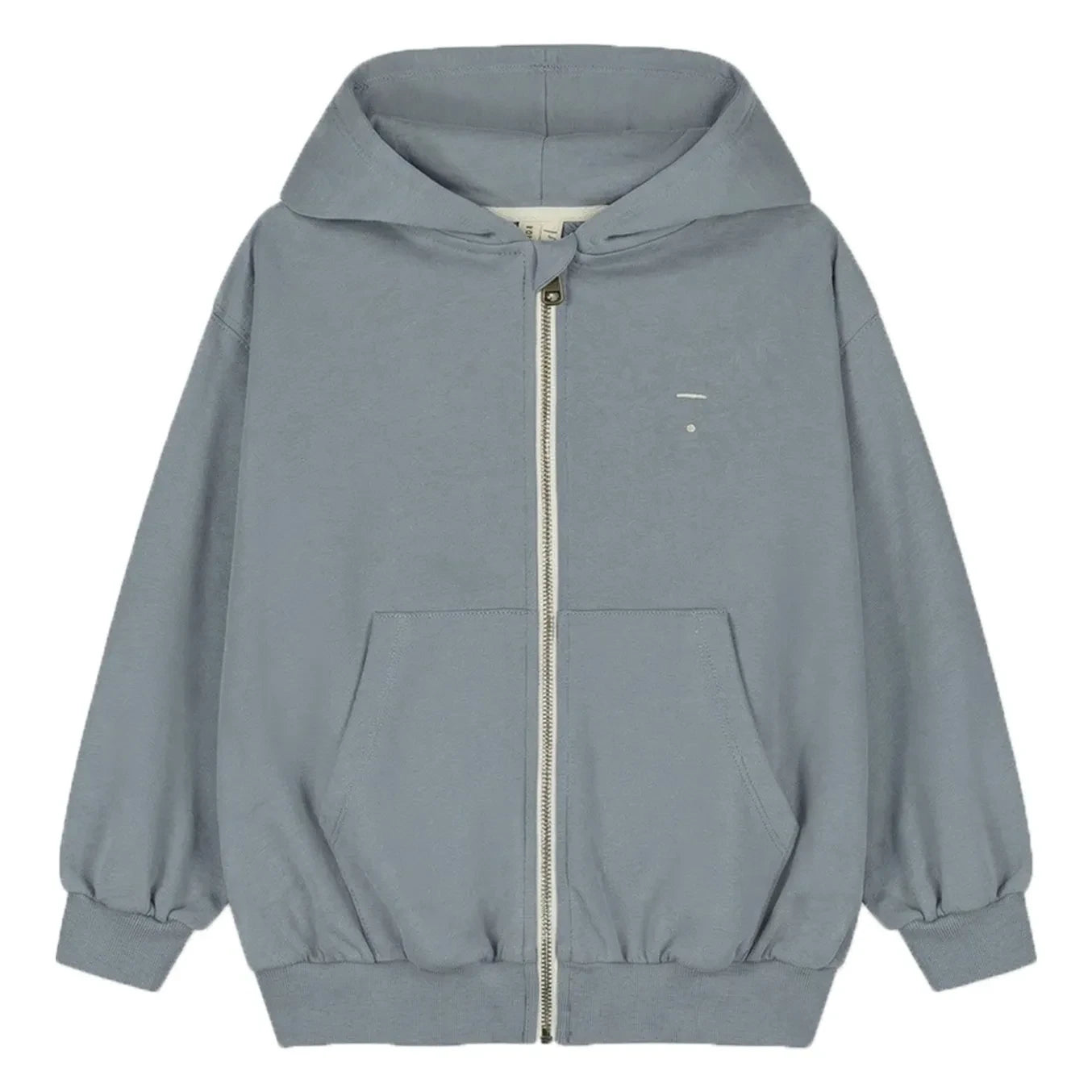 Gray Label - Organik pamuk fermuarlı sweatshirt | Gri