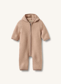 Wheat - Ata Merino Yün Fermuarlı Tulum | Pembe