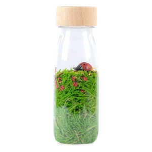 Petit Boum - Botella sensorial mariquitas