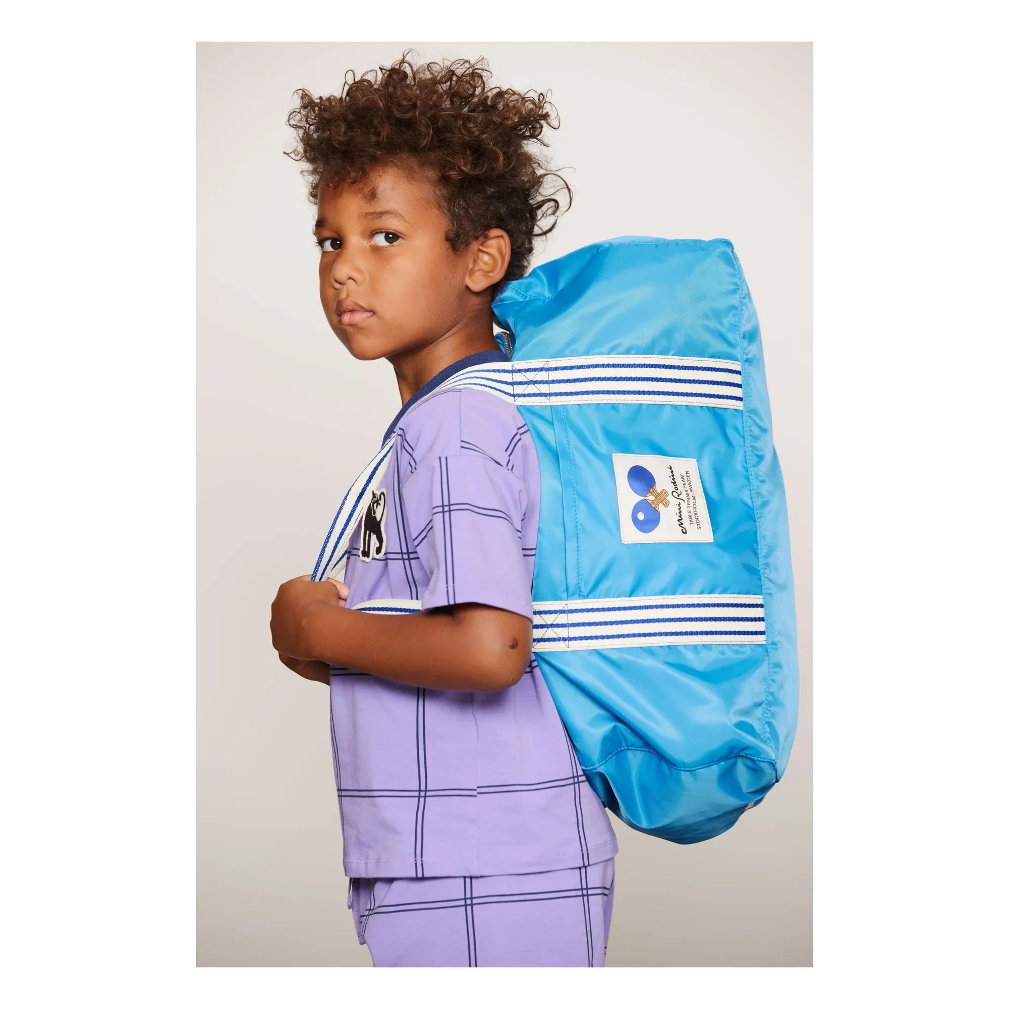 Mini Rodini - Bolsa de deporte Ping Pong de fibra reciclada | Azul