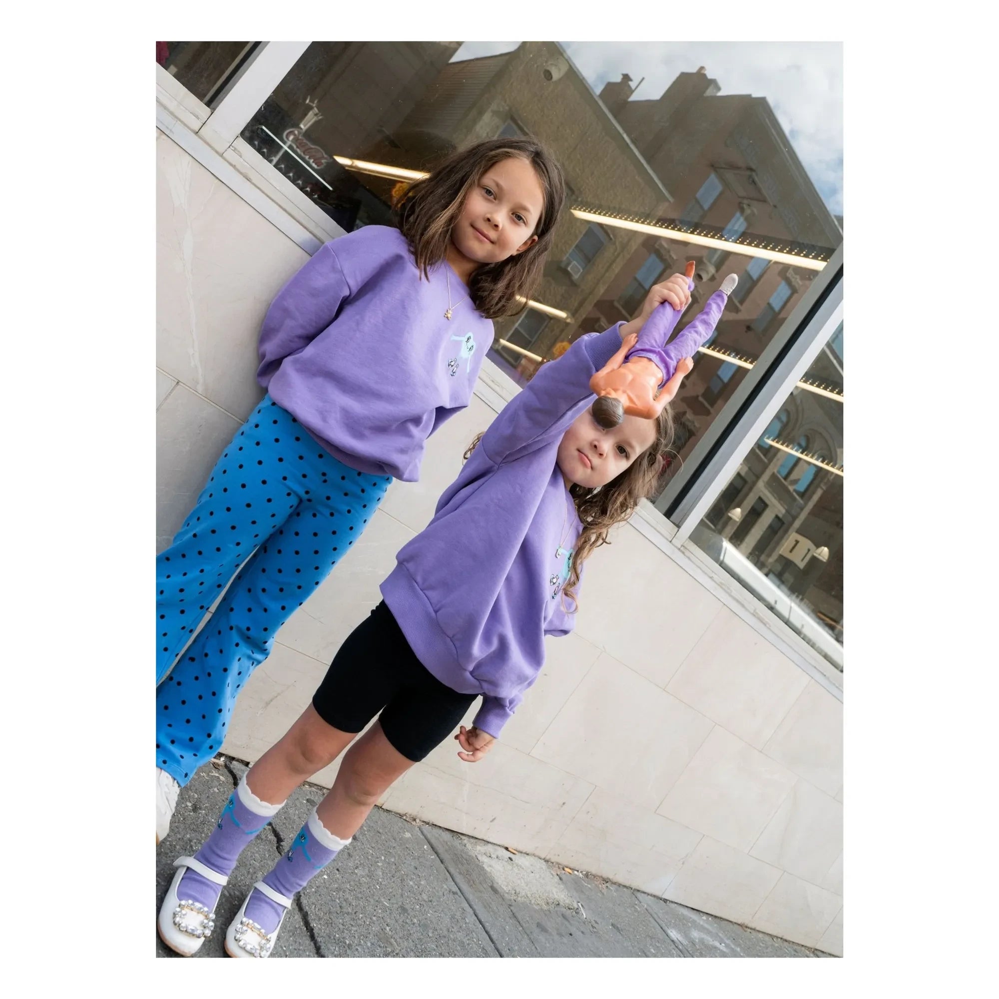 Mini Rodini - Corazón Dulce Algodón Orgánico | Morado