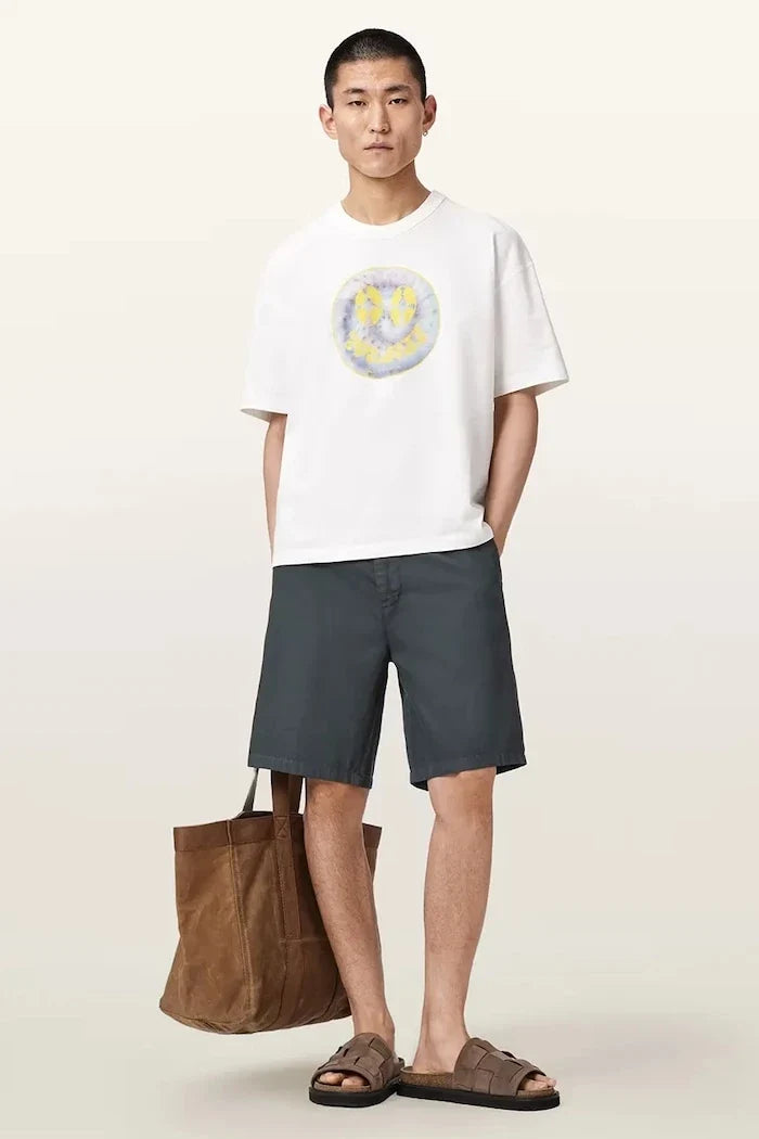 AllSaints Camiseta de Algodón para Hombre SPUN