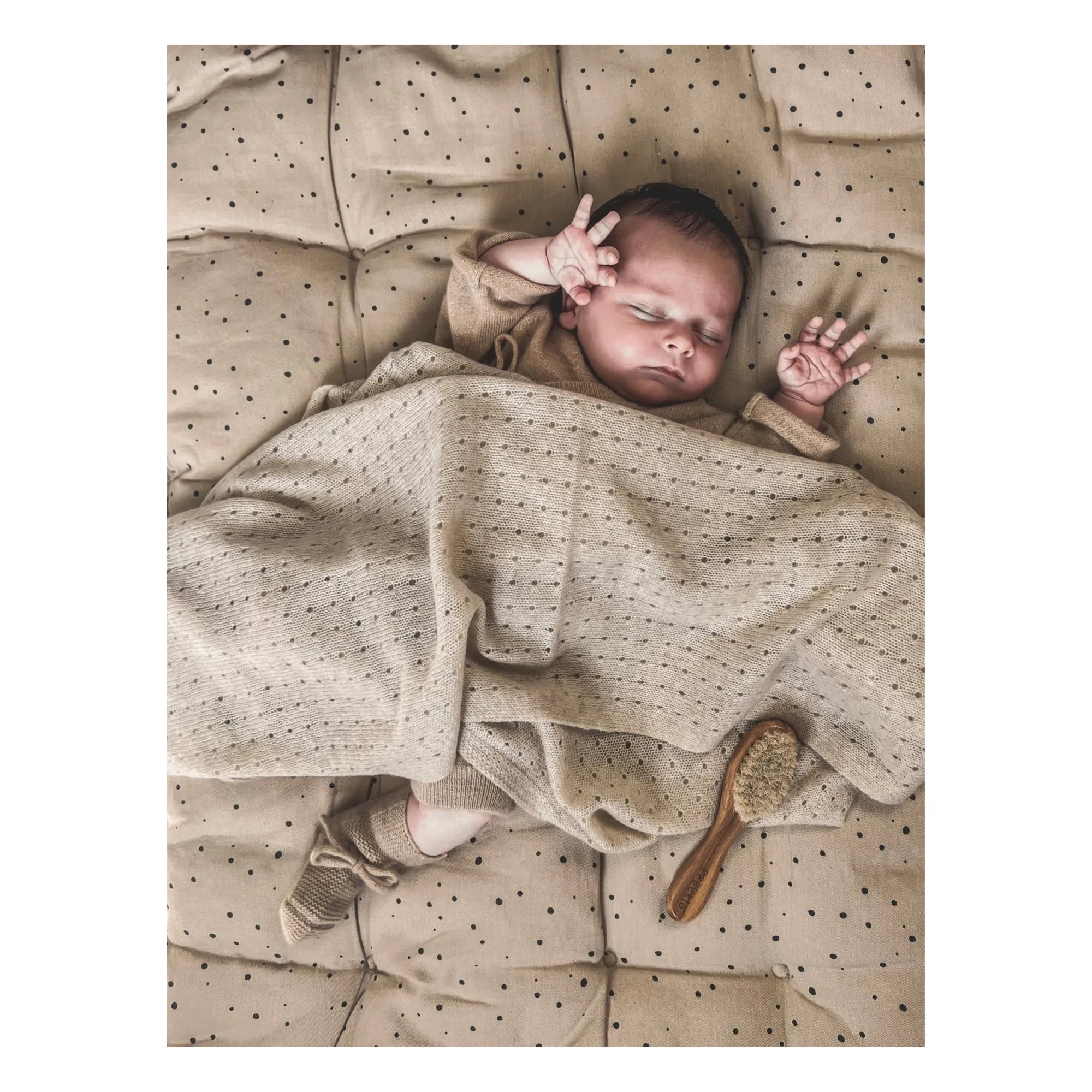 My Little Freckle - Manta Pointelle de Algodón Orgánico | Beige