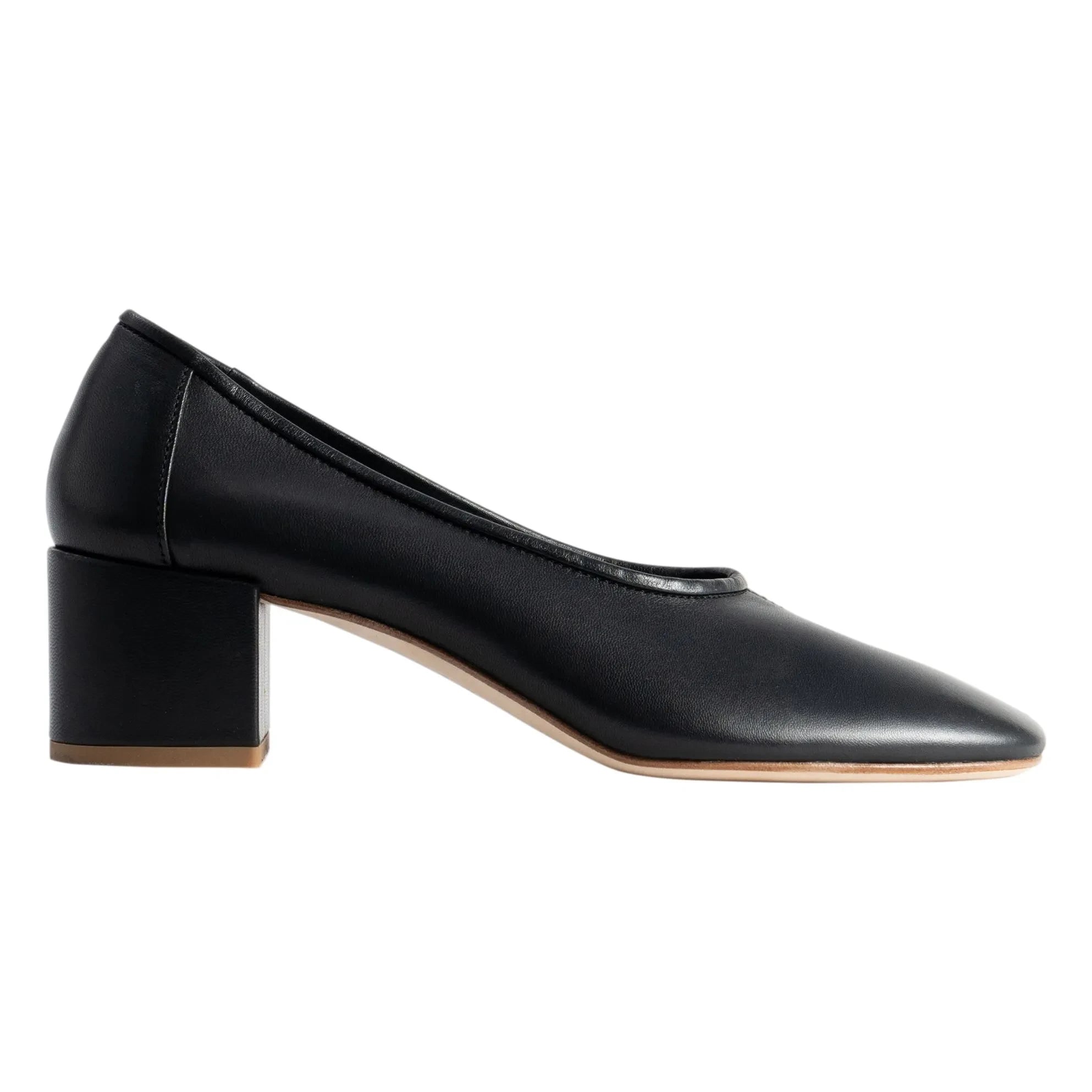 BY FAR - Bailarinas de piel Prudence 45 | Negro