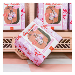 La Petite Épicerie - Conjunto de dijes de ganchillo - Rosa glamuroso