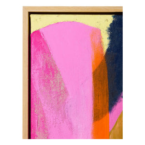 HKliving - Cuadro con marco abstracto Bright Lights | Rosa