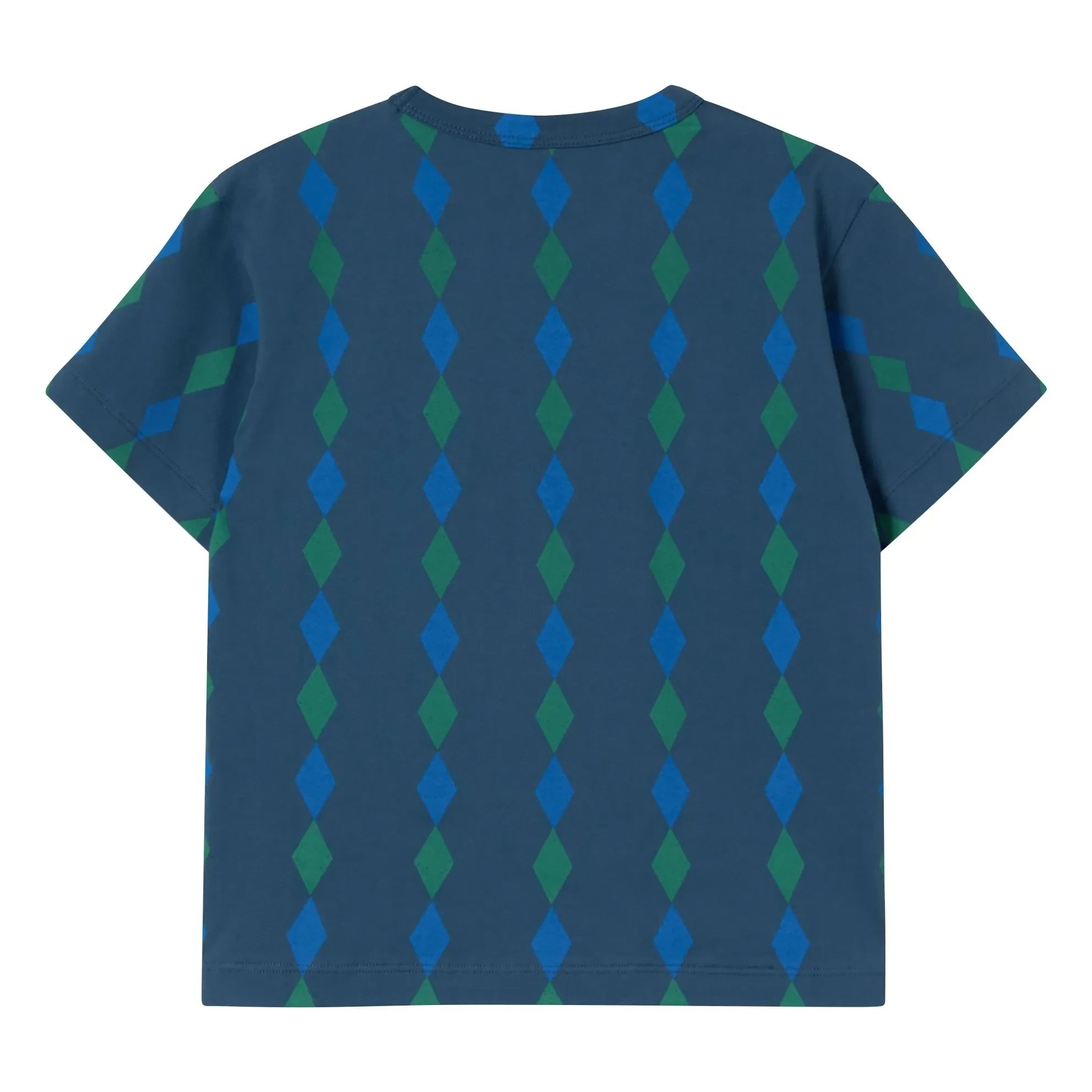 Tinycottons - Camiseta de algodón orgánico Losange | Azul