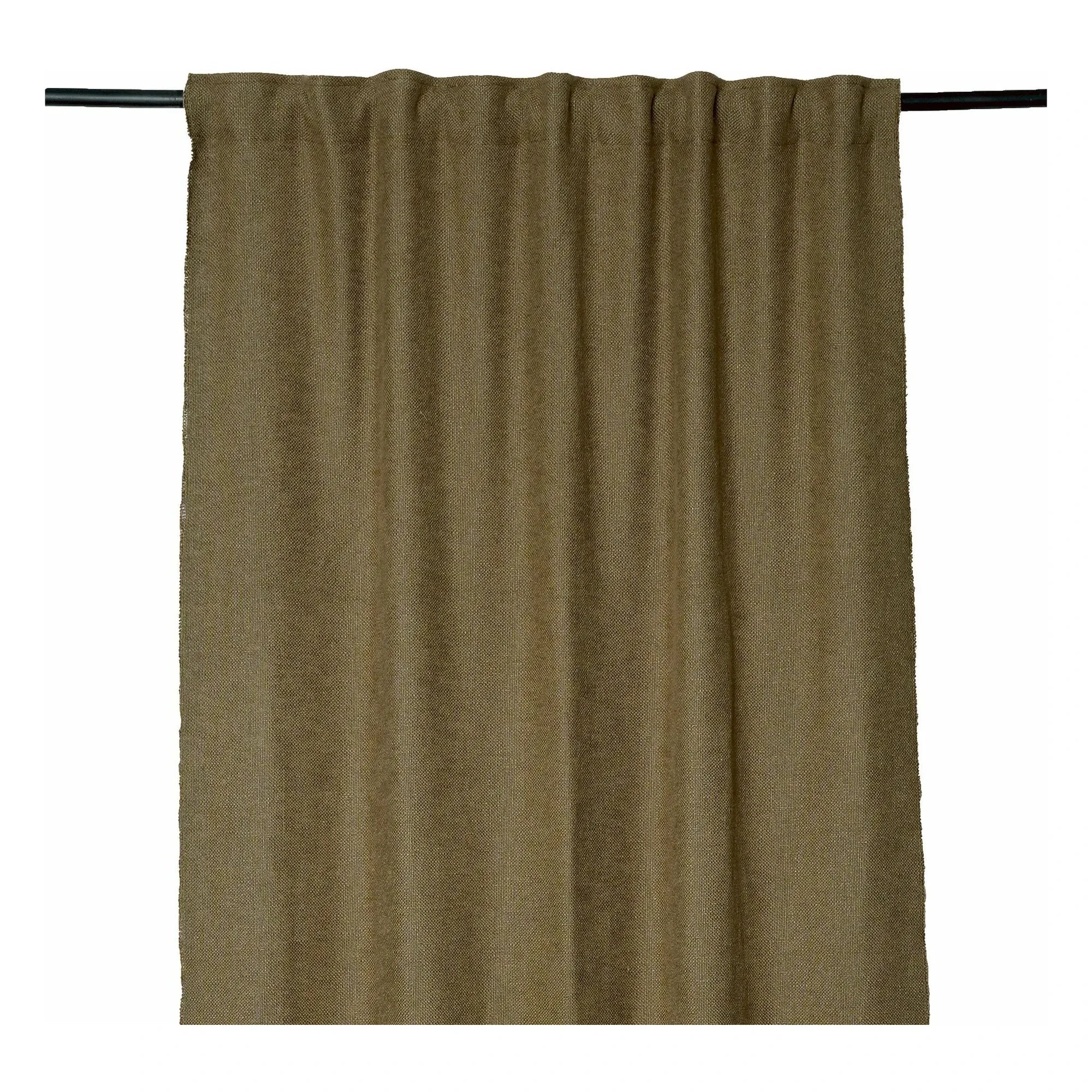Haomy - Cortina de lino gruesa | Oro