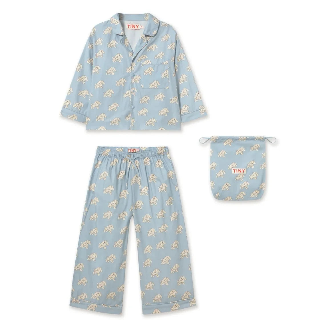 Tinycottons - Pijama azul claro para perros