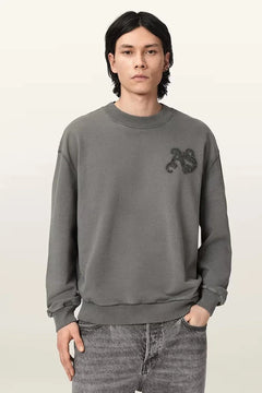 Sudadera extragrande de algodón para hombre AllSaints INSIGNIA