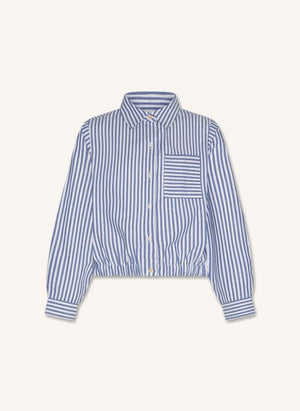 AO76 - Camisa de Rayas Angele | Azul