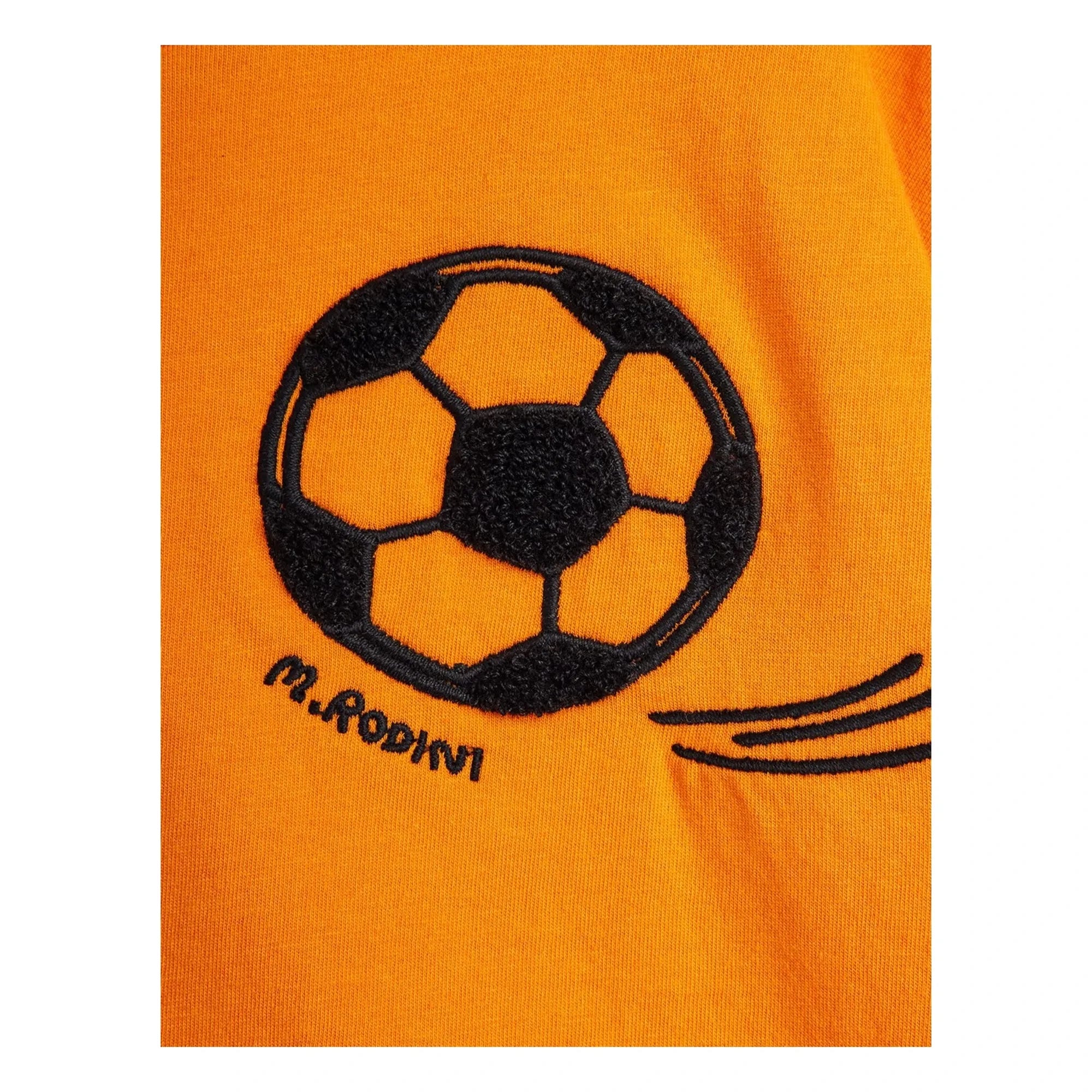 Mini Rodini - Camiseta de fútbol de algodón orgánico | Naranja