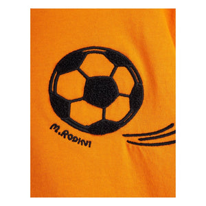 Mini Rodini - Camiseta de fútbol de algodón orgánico | Naranja