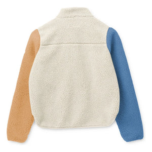 Liewood - Chaqueta Nelson de sherpa de fibra reciclada con bloques de color | Verde