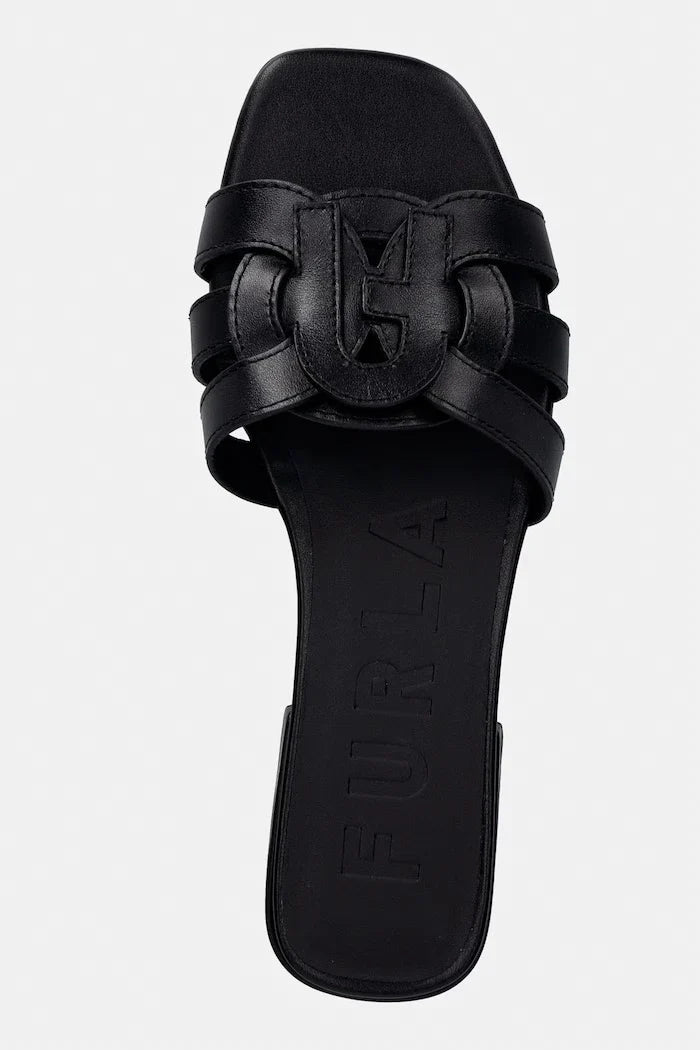 Pantuflas de cuero para mujer Furla Summer