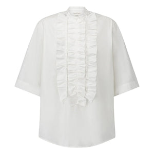 Laurence Bras - Blusa Magrita Corta de Algodón | Blanca