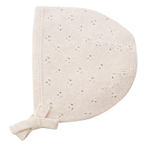 Lililotte - Gorro calado de algodón orgánico Clovis | Crudo